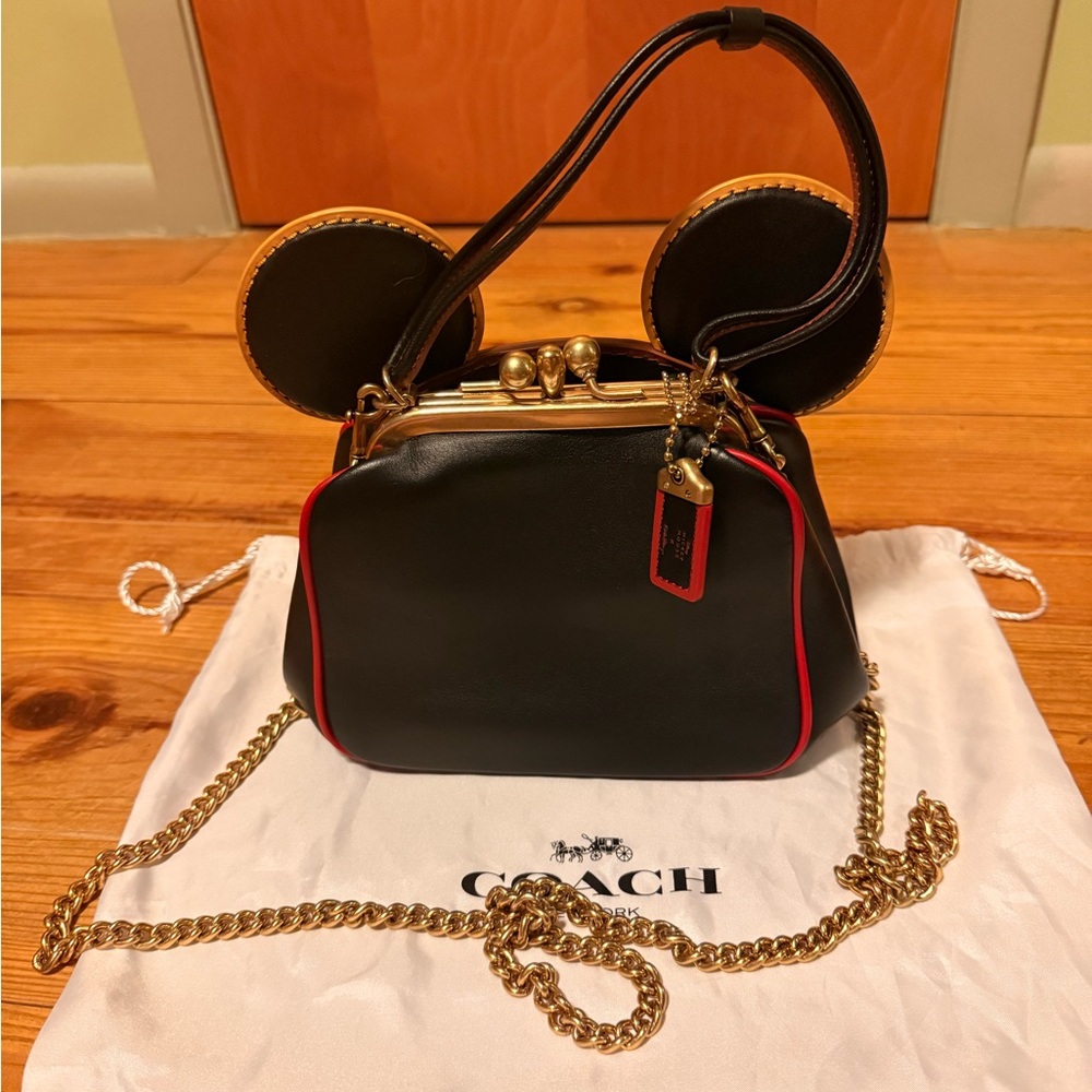 Disney x coach leather top handle Bag